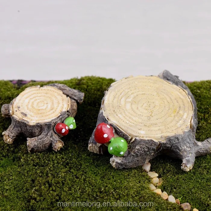 Mushroom Stump Moss Micro Garden Decoration Home