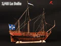 RealTS Wooden Ship Models Kits Boats Wooden 3d Laser Cut Scale 1 48 La Belle 1682