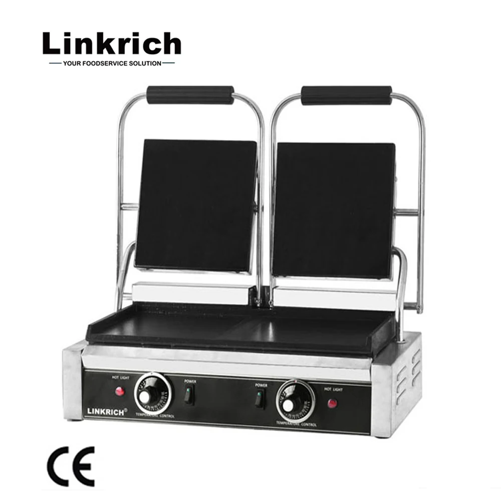 Столешница 220V Электрический Panini сэндвич тэппанъяки контактный гриль для бутербродов на Grill-LR-813B