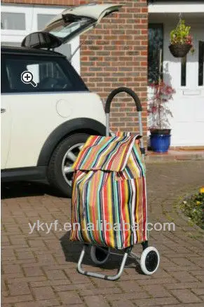 
Carrito De Mercado Foldable stripe shopping trolley bag 