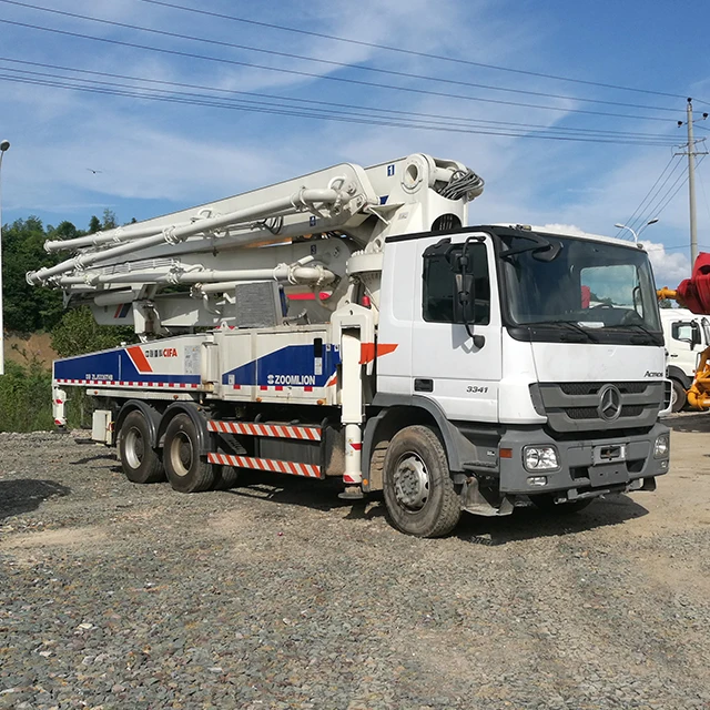 Chinese factory 28m concrete pumping vehicle 150 meters mixer car cement