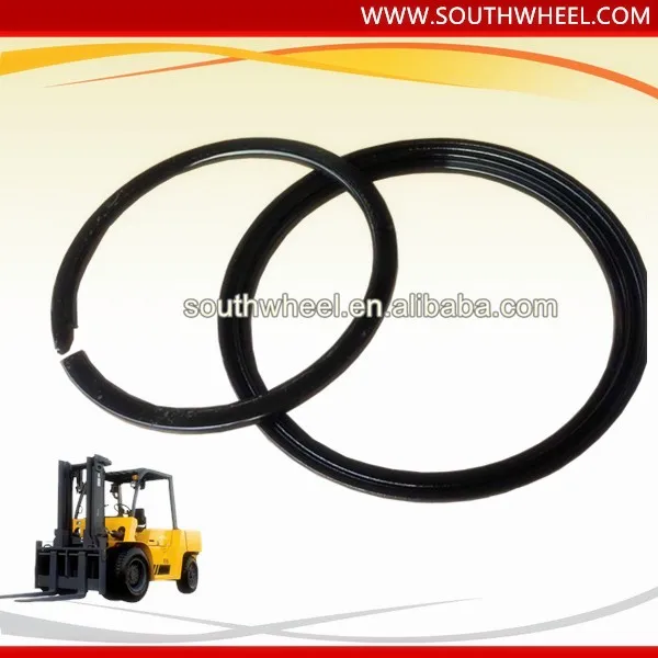 Forklift wheel rims 5.00S-12, 4-piece rim with lock ring, side ring, bead seat