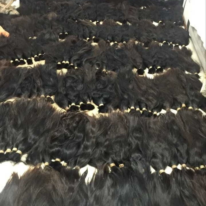 promotion cheap raw hair material 100% virgin human hair bulk anhui hair