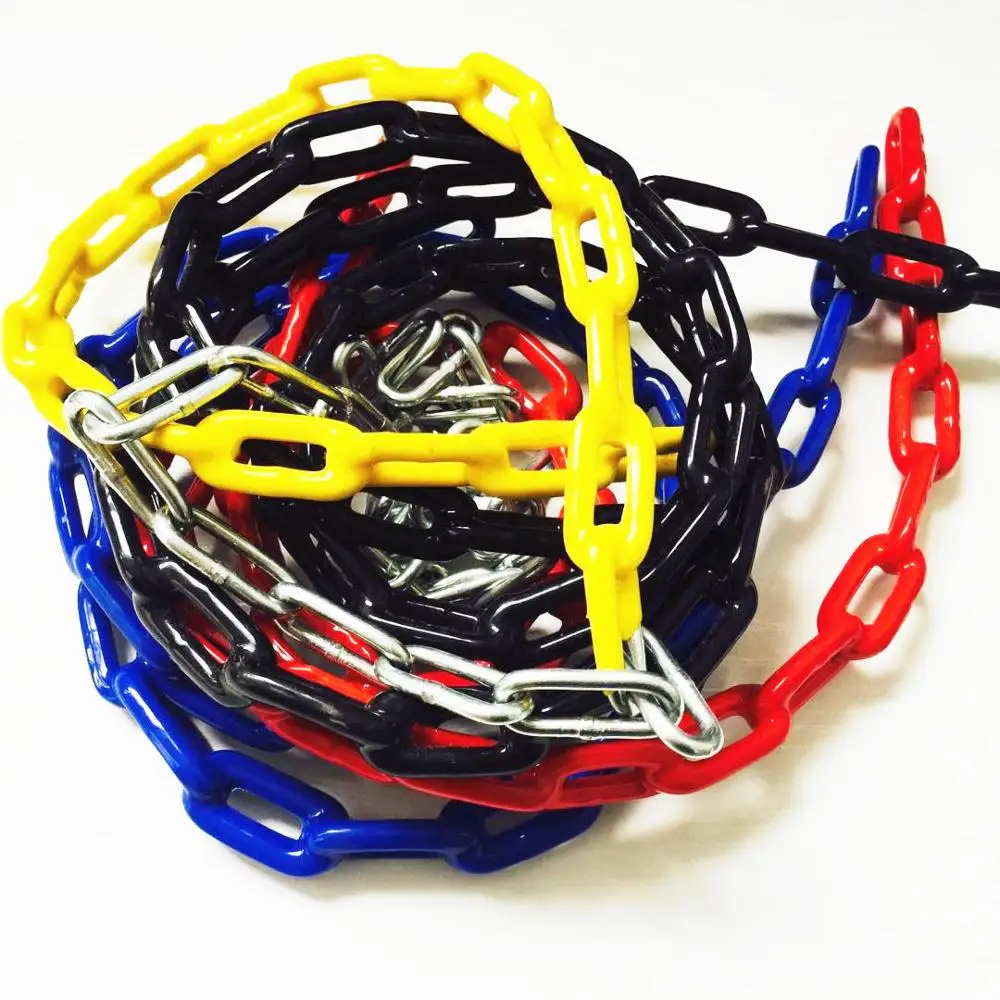 
PVC Colored Plastic Coated Swing Security Metal Chain for Playground Using 