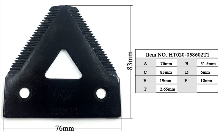 High quality Knife Section of Combine Harvester