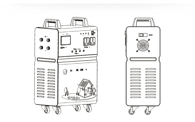 Инвертор для хранения энергии на аккумуляторах 12 В постоянного тока, 500 Вт, портативная электростанция, домашнее освещение, мини Сетевая солнечная энергетическая система