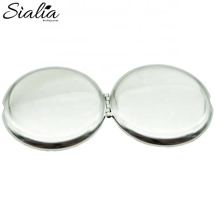 Professional Double-sided Small Handheld Mini Travel Makeup Mirror Custom Logo