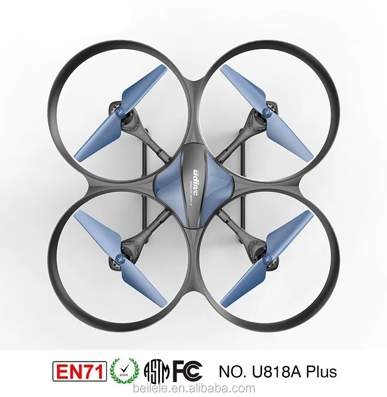 Traveler Beginner Drone with Optical Anti-Shake HD FPV Camera 1280 x 720P UDI U818A-Plus WIFI Altitude Hold Stable Quadcopter