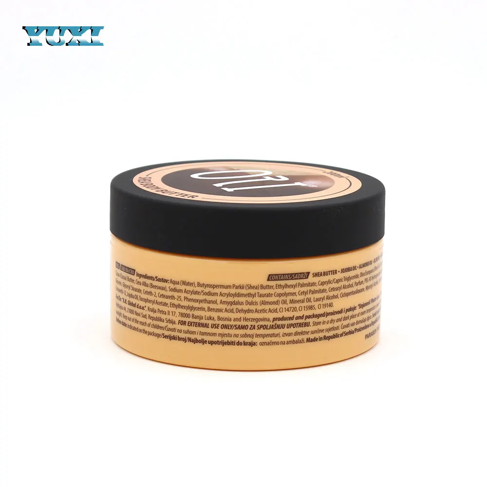 eco cosmetic plastic hair oil gel packaging container