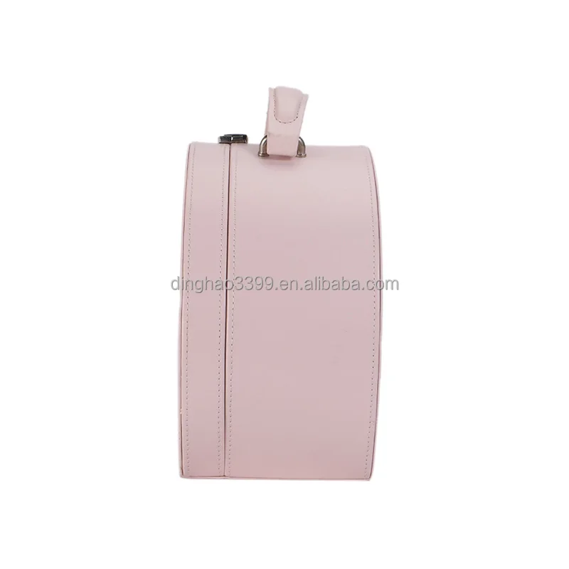 China Professional Factory Custom PU Tote Makeup Cases/New Design Young Girl PU Beauty Case/Round Eco-friendly pu Cosmetic Case
