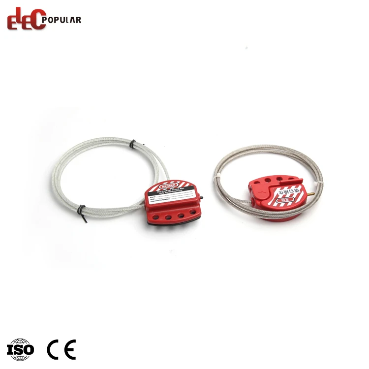 OEM Custom Different Length Impact Resistant Plastic PC Retractable Safety Cable Lockout