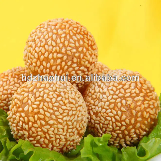 Chinese Snacks Sweet Food Sesame Ball with red bean paste filling Halal Food