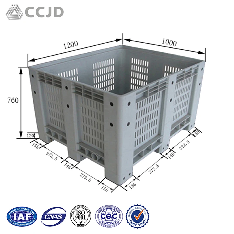 Сельское хозяйство большие пластиковые поддоны для хранения ящики овощей корзины фруктов