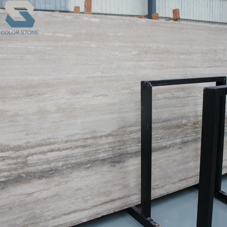 Polished natural italy light grey marble travertino silver travertine for australia
