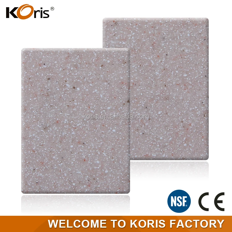 Durable Lightweight pollution resistance artificial granite stone slabs for dining table, wall panel, countertop