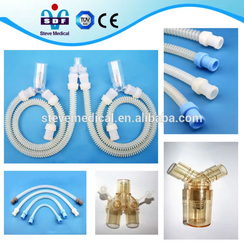 анестезии дыхательный контур/гофрированной трубе