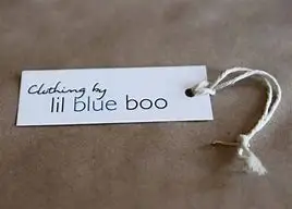 Cheap Custom Design Printing Name Logo Paper Garment Printed Clothing Pant Labels Hang Tags with String