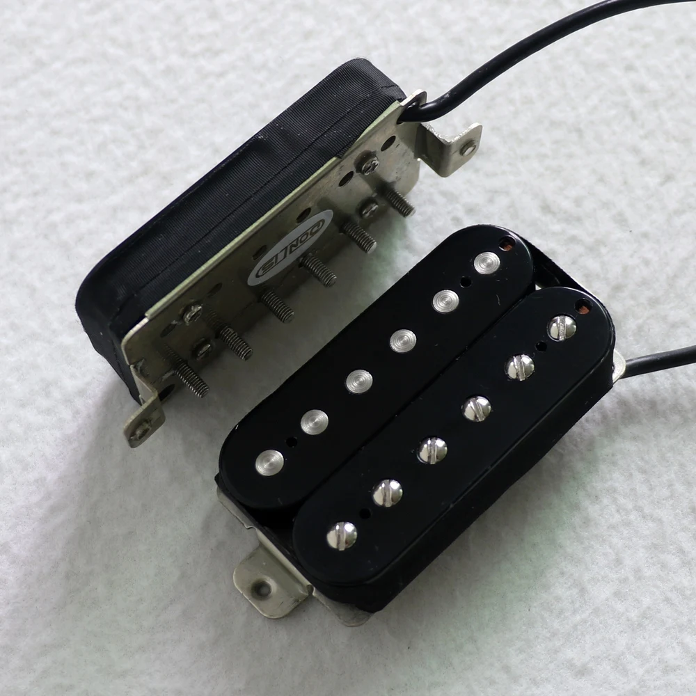 Donlis Quality OEM High Output Alnico 5 Humbucker Guitar Pickup with Nickel Silver Baseplate in black/zebra/ivory colors