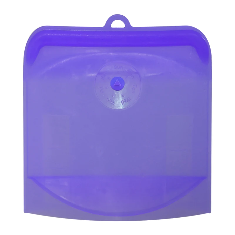 2019 Leakproof Containers Airtight Seal Stand Up Zip Shut Bag Silicone Food Storage Bag For Easily Store