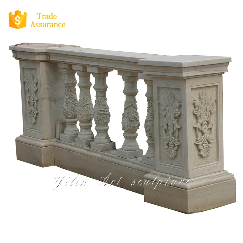 Marble stone balustrade carving sculpture with pillars YL-I039