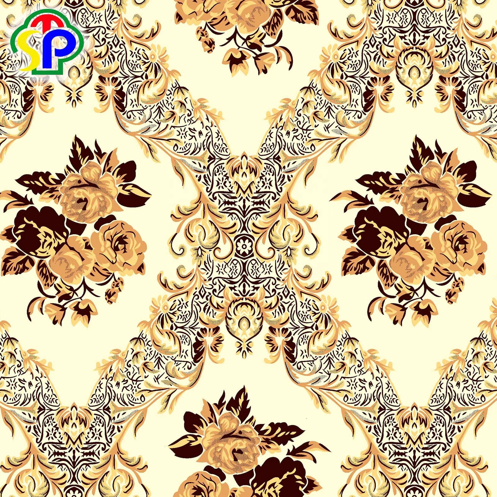 
African Printed Spun Rayon 100% viscose woven fabric baati 