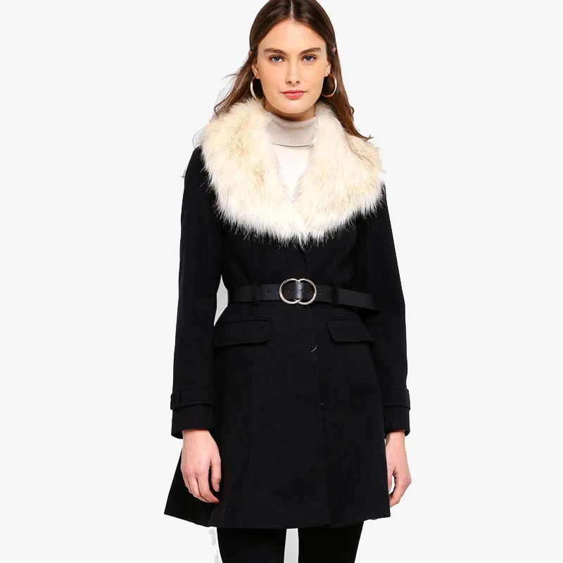 
Direct factory price winter woolen womens girls boutique fashion cloth coat 