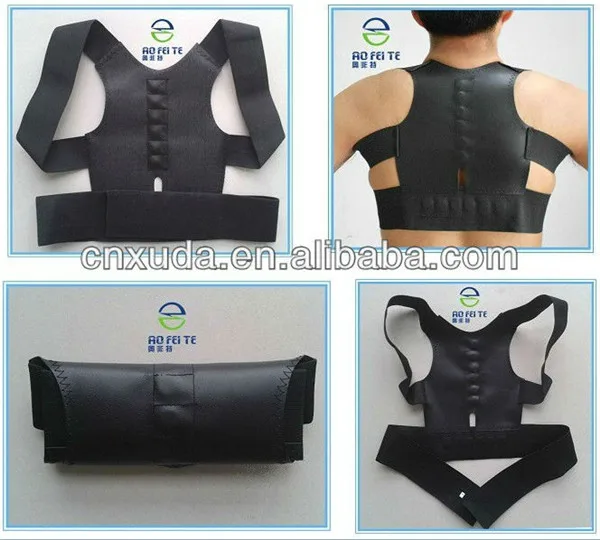 Adjustable Magnetic Clavicle Posture Corrector Back Support Shoulder Vest Brace Belt for Neck Shoulder Upper Back Pain Relief