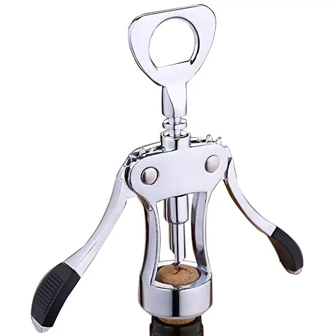 Professional metal winged cork screw wing corkscrew wine opener