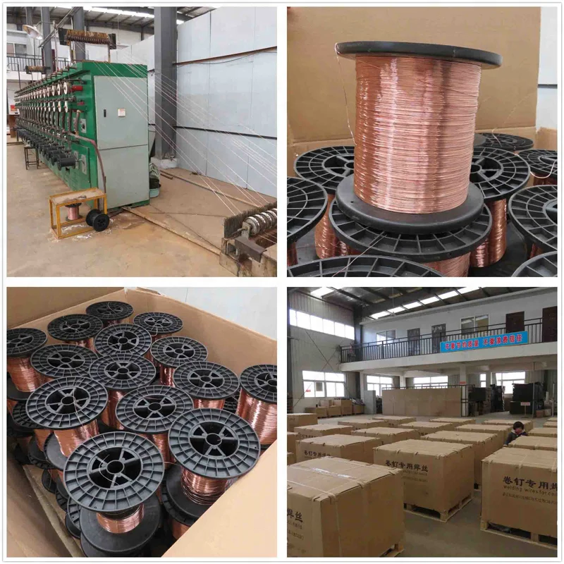 0.6mm 0.7mm 0.8mm Copper welding wire for coil nails