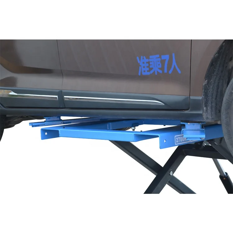 AA4C portable hydraulic scissor car lift vehicle ramp auto hoist 2700kg