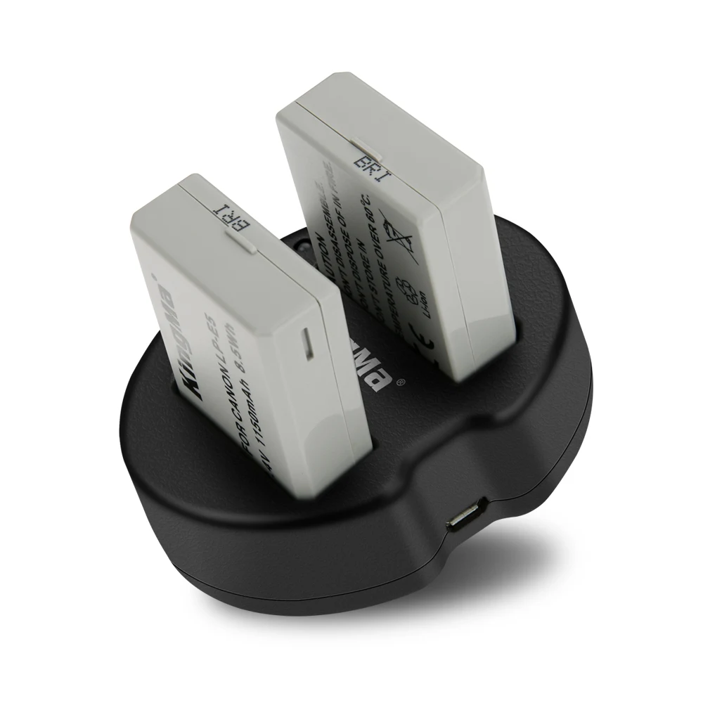 
KingMa 1150mAh LP-E5 Li-ion Battery and Dual Charger for Canon EOS Rebel XS, Rebel T1i, Rebel XSi, 1000D, 500D, 450D 