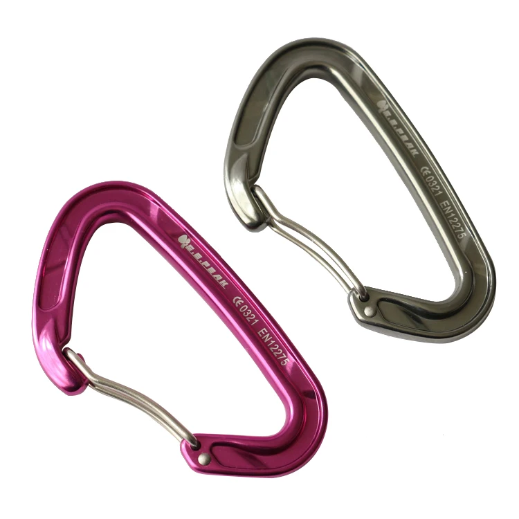 Lightweight climbing aluminium auto lock carabiner Carabiner Multi Tool D shape