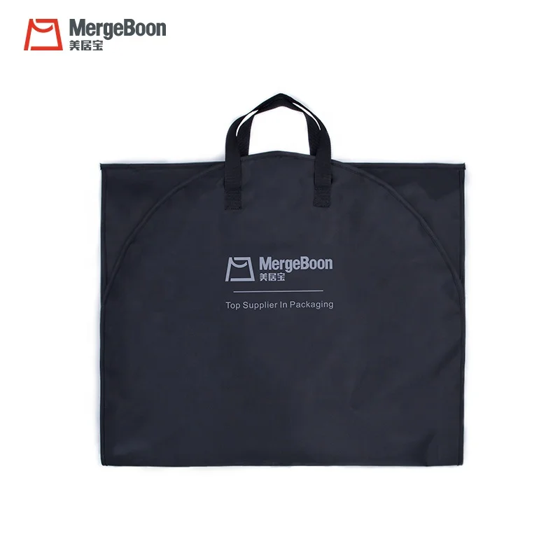 Custom luxury folding coat cover garment suit bag for travel RPET
