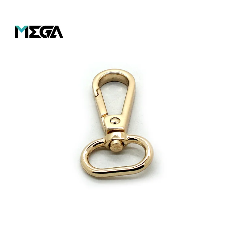 Fashion High Quality Hardware Ornaments Spring Purse Bag Nickel Handbag Metal Snap Hook Swivel Snap Hook Handbag Hook