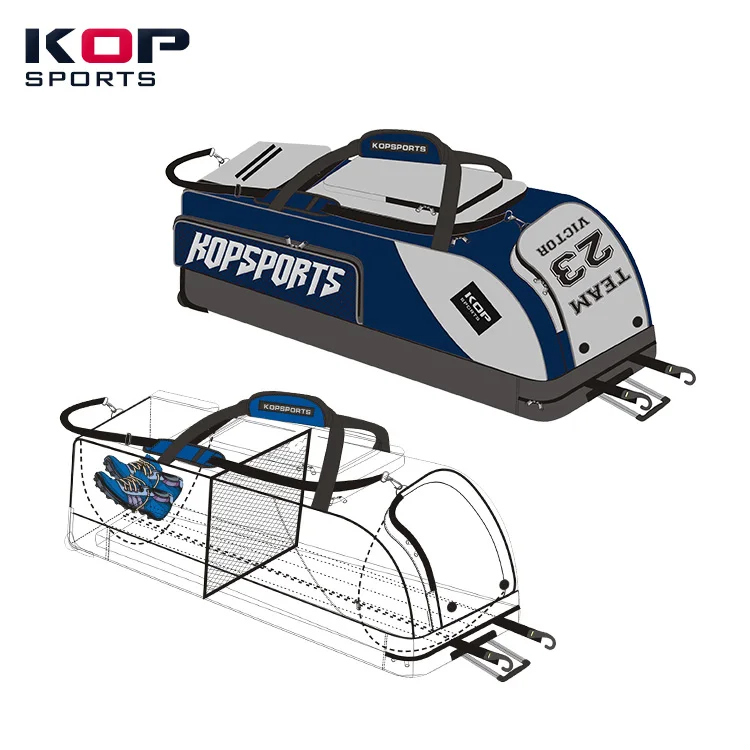 
2021 KOP SPORTS Ultimate Customized Waterproof Wheeled Baseball Bag With Shoe Compartment 