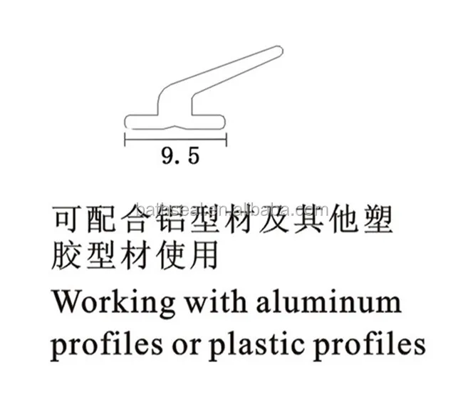 Top Quality irregular shape rubber seal sharp metal edge protection strip