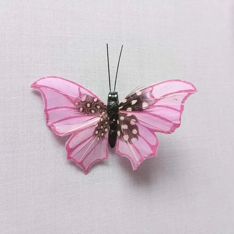 Реалистичные перьевые бабочки, реалистичные Свадебные украшения