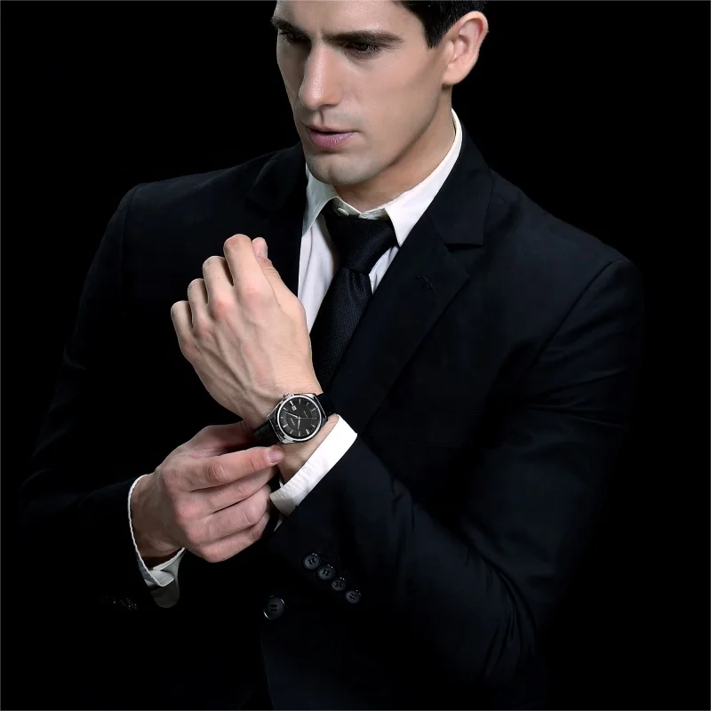 Sapphire glass watch Italy leather 10ATMwater resistant japan miyota 9015  watch Automatic
