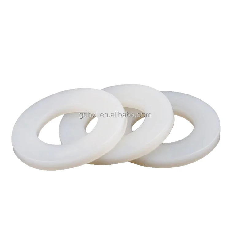 White/black POM Delrin nylon plastic anti-friction washer