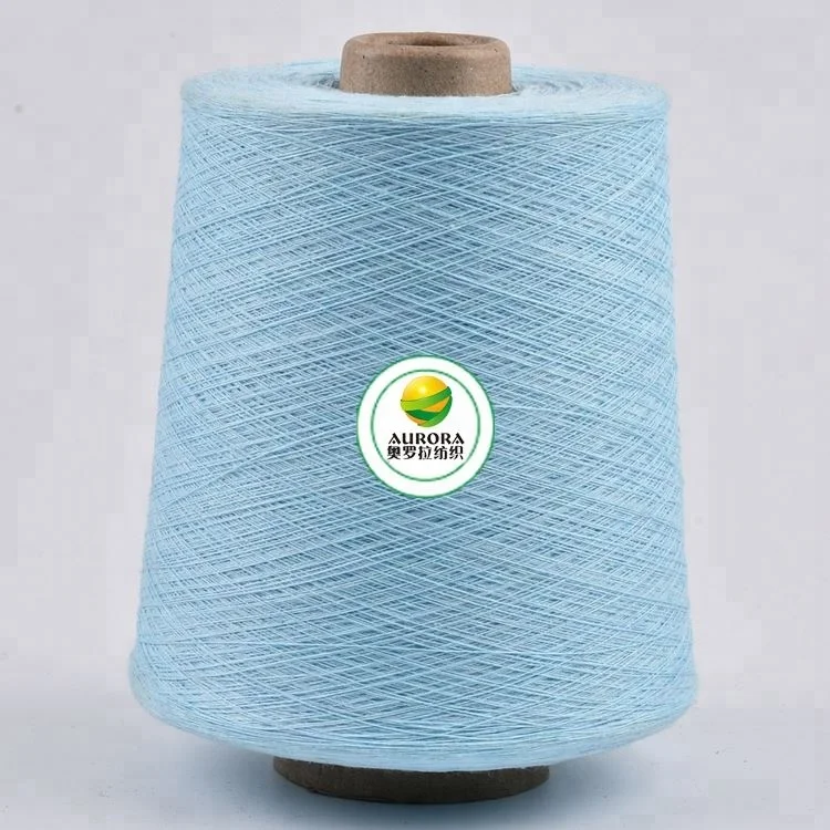 
NE 12/1 recycled cotton polyester towel yarn for weaving looms 