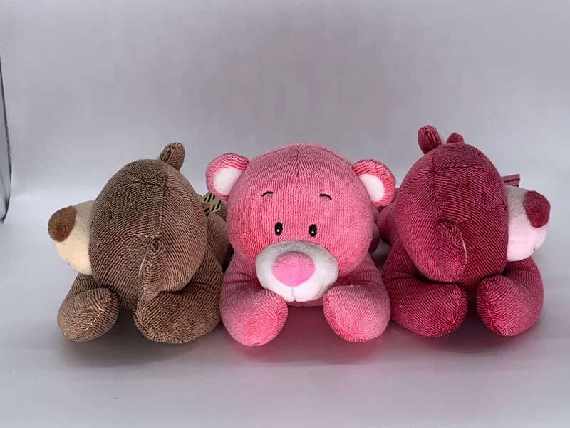 Plush Stuffed Small Velvet Red Teddy Bear For Baby Gift