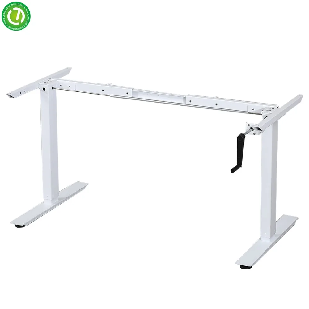 manual crank adjustable stand up desk legs height adjustable table frame for office coffee and work smart lift metal table frame