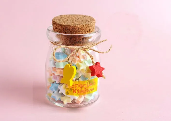 Small Wedding Jewelry  frascos de vidrio Glass Containers 5l Mason Jar With Cork Stopper