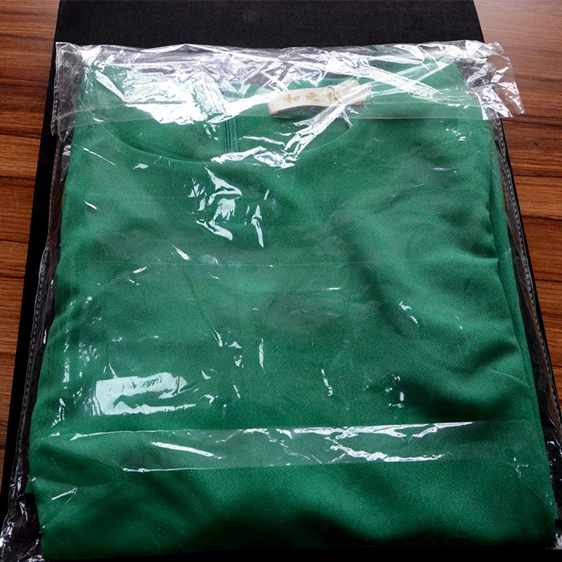 Custom T shirt Printing Packaging Bag With Self Adhesive Own Logo Clear Plastic Bag For Clothes