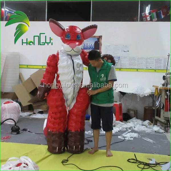 Customized Inflatable Vixen Suit / Inflatable Animal Mascot Fox Costume Toys / Inflatable Fox Costume for Decorations
