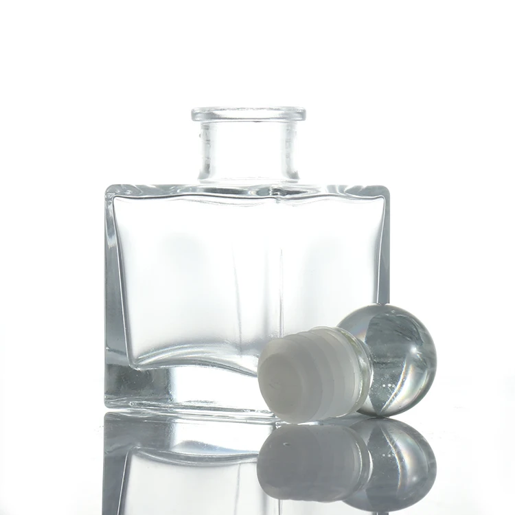 
Wholesale empty car round diffuser aroma clear glass bottle aromatherapy essential oil bottles 