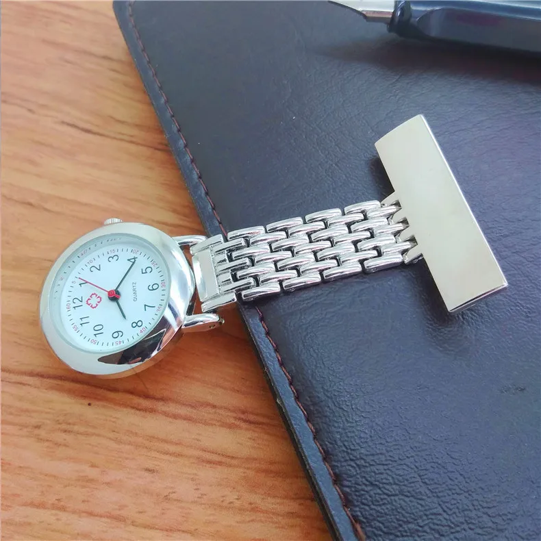 
Cheap Custom STOCKS Unisex Metal Steel Nurse Quartz Pocket Watch FOB nursing Gift 