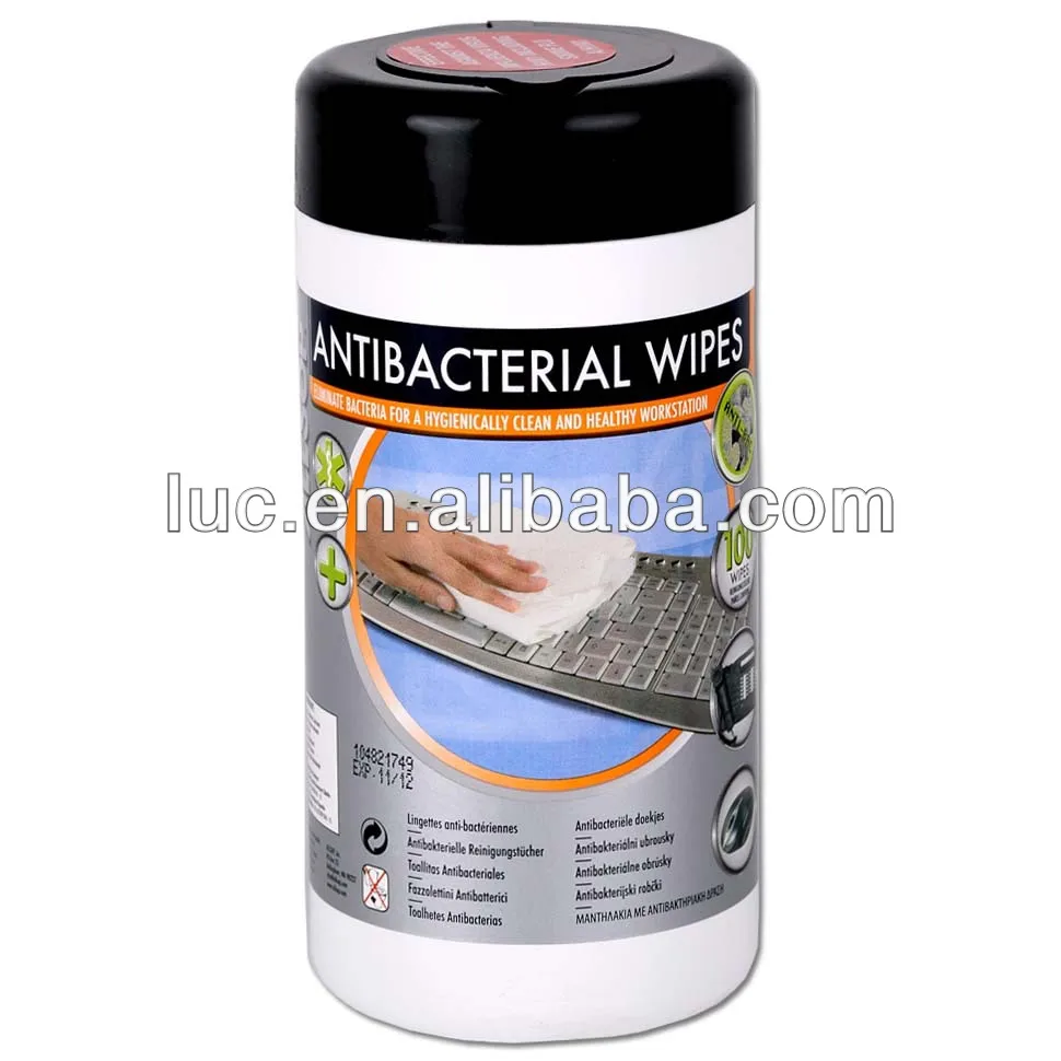 Антибактериальные салфетки для чистки клавиатуры