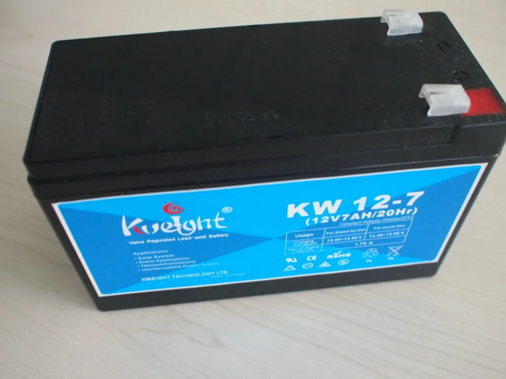 Cheap factory price free maintenance vrla battery 12v7ah with long span life sealed lead acid 12volt battery