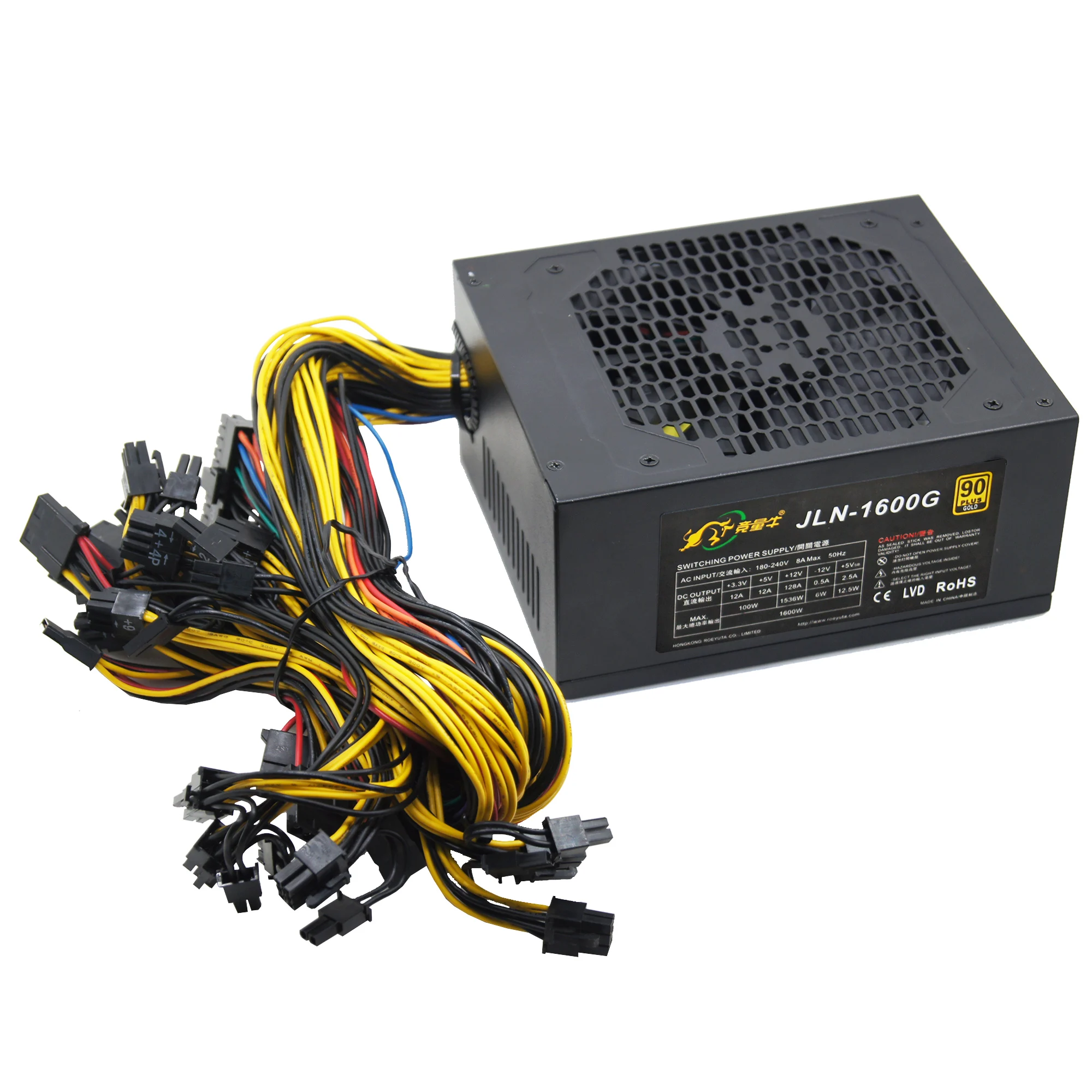  Блок питания ASIC Miner GPU для майнинга блоков 1600 Вт 2000 2400 в